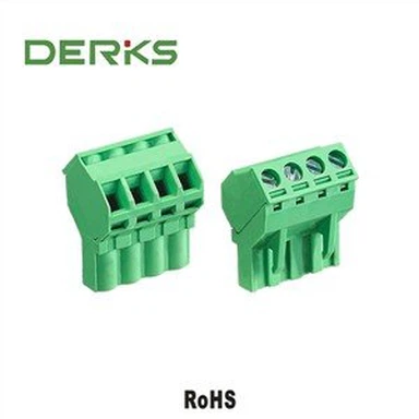 4 위치 7.62mm 플러그형 단자대